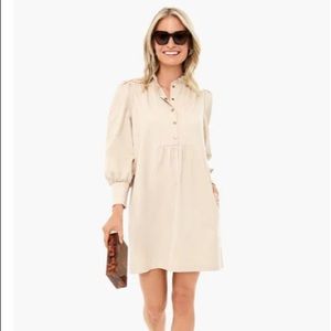 **S Left** Tan Claiborne Dress POMANDER PLACE